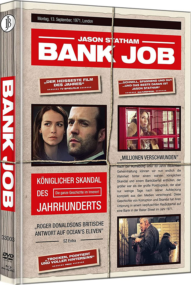 BANK JOB (Blu-Ray+DVD) - Cover B - Mediabook - Limited 333 Edition