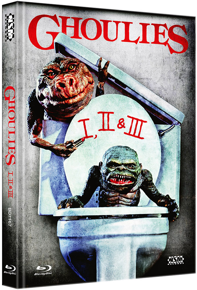 GHOULIES 1-3 (Blu-Ray) (3Discs) - Triple Feature - Mediabook - Limited 777 Edition - Uncut