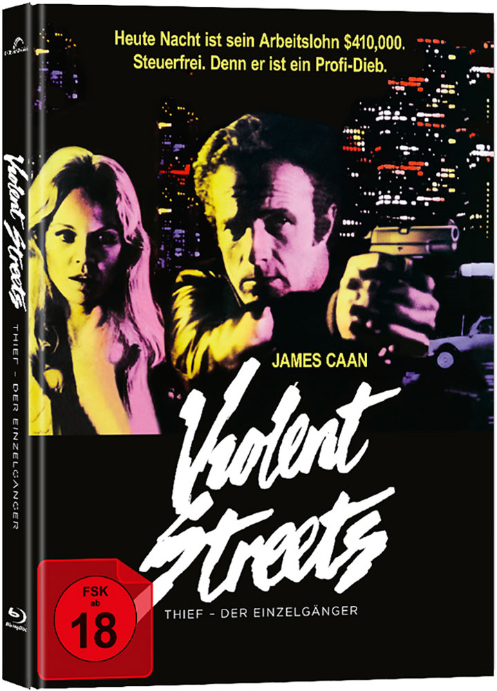 VIOLENT STREETS (THIEF - DER EINZELGÄNGER) (Blu-Ray) (2Discs) - Mediabook - Limited 333 Edition
