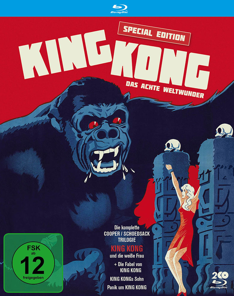 KING KONG - DAS ACHTE WELTWUNDER - Die komplette Cooper-/Schoedsack-Triloge (Blu-Ray) (2Discs)