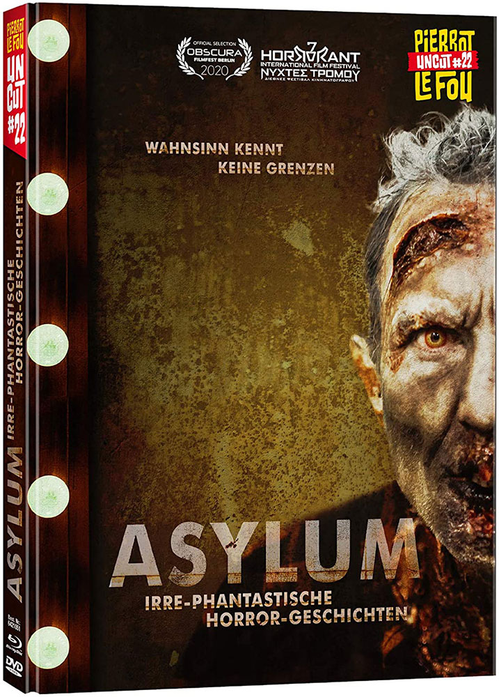 ASYLUM - IRRE-PHANTASTISCHE HORROR-GESCHICHTEN (Blu-Ray+DVD) - Cover B - Mediabook -Limited Edition