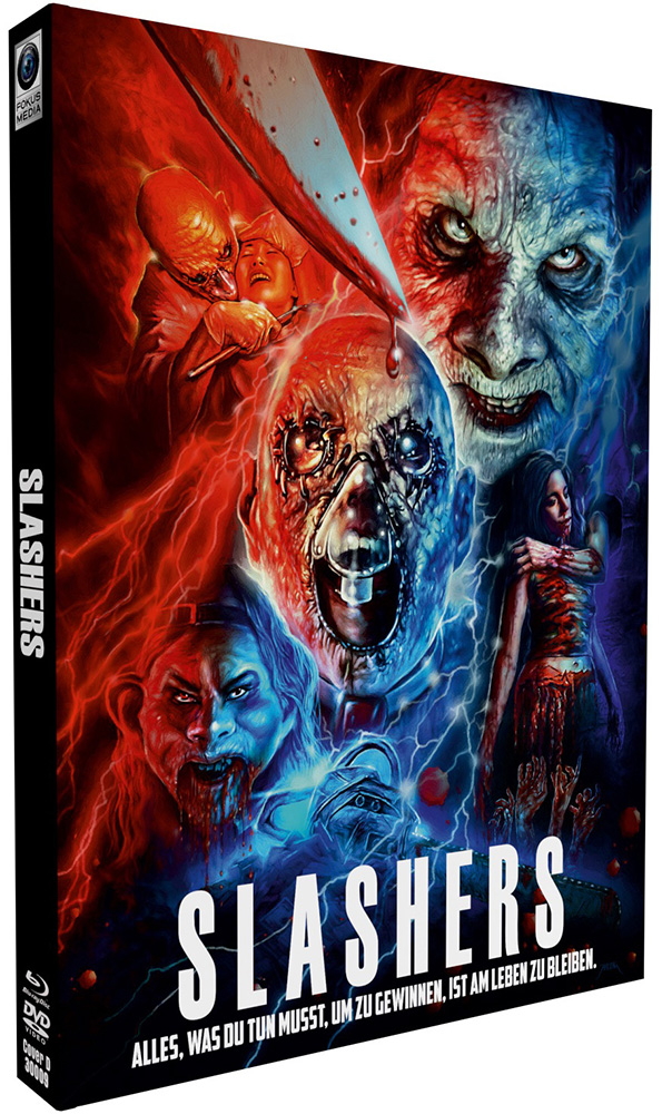 SLASHERS (Blu-Ray+DVD) - Cover D - Mediabook (Wattiert) - Limited 111 Edition