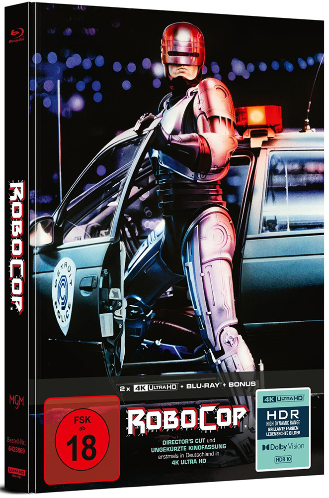 ROBOCOP - Directors Cut & Kinofassung (4K UHD+Blu-Ray) (4Discs) - Mediabook - Limited Edition