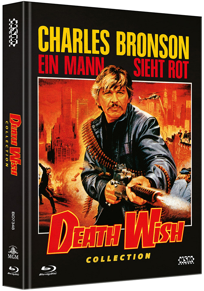 DEATH WISH 1-5 (Blu-Ray) (5Discs) - Mediabook - Limited Edition - Uncut