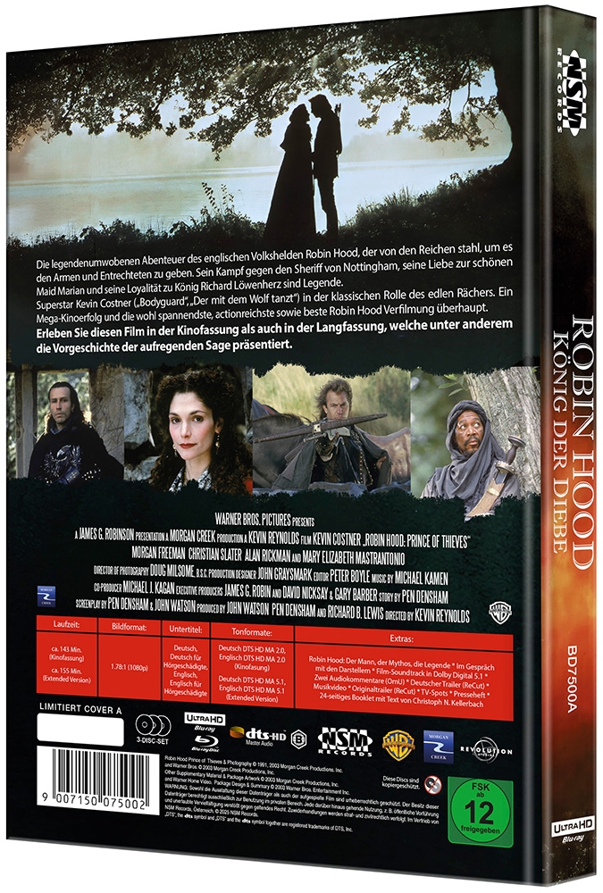 ROBIN HOOD - KÖNIG DER DIEBE (4K UHD+2Blu-Rays) - Cover A - Mediabook - Limited Edition