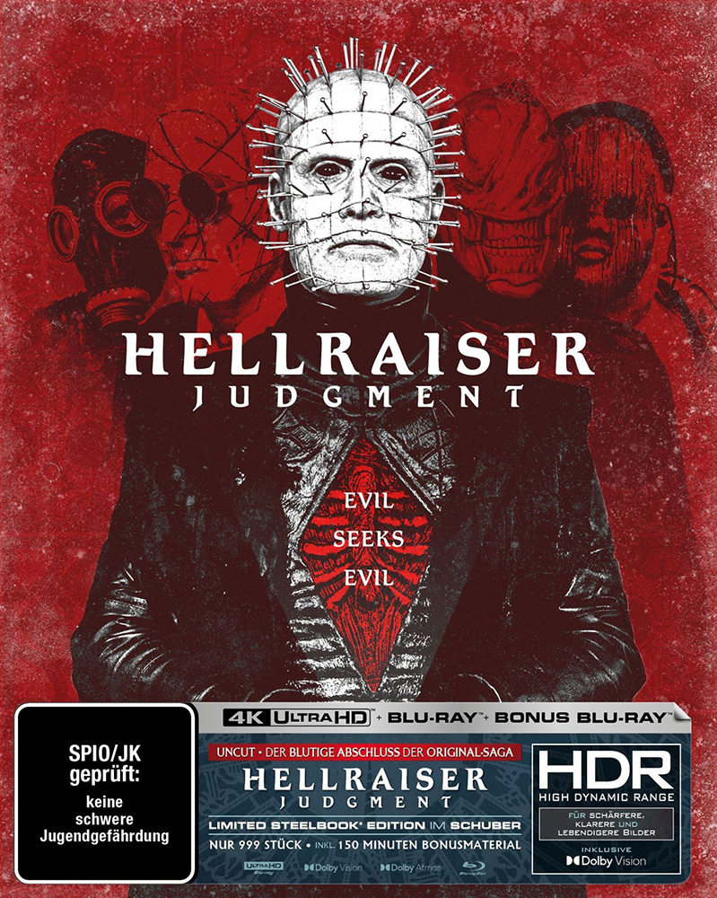HELLRAISER: JUDGMENT (4K UHD+2Blu-Rays) - Cover B - Steelbook - Limited 999 Edition