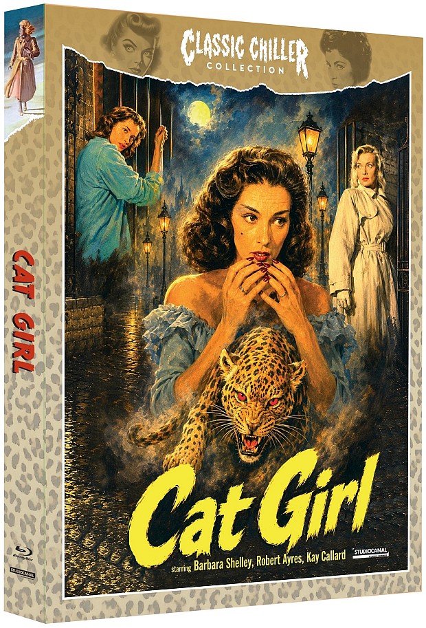 CAT GIRL - DIE NÄCHTE DER WÜRGERIN (s/w) (Blu-Ray) - Classic Chiller Collection #29 - Amaray im Schuber