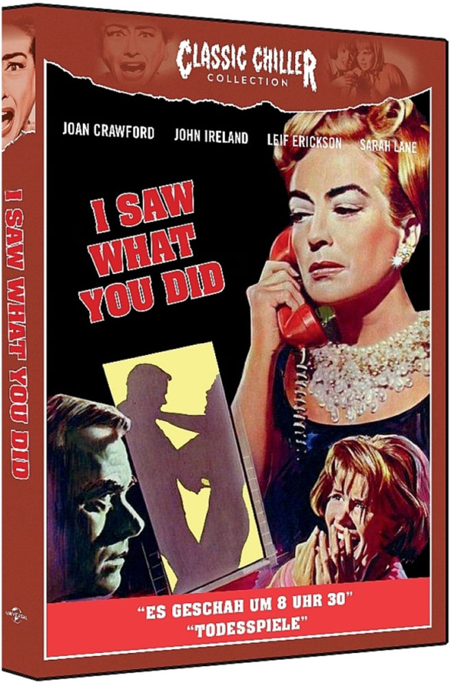 I SAW WHAT YOU DID - ES GESCHAH UM 8 UHR 30 / TODESSPIELE (Blu-Ray) (2 Filme) - Limited 1000 Edition