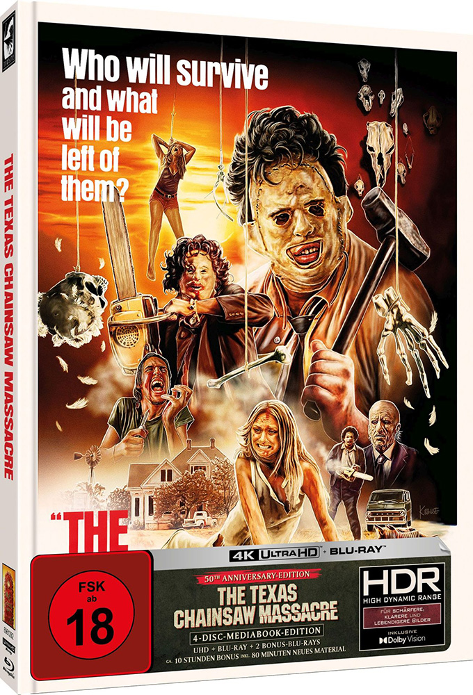 TEXAS CHAINSAW MASSACRE, THE (4K UHD+Blu-Ray) (4Discs) - Cover B - Mediabook - Limited Edition