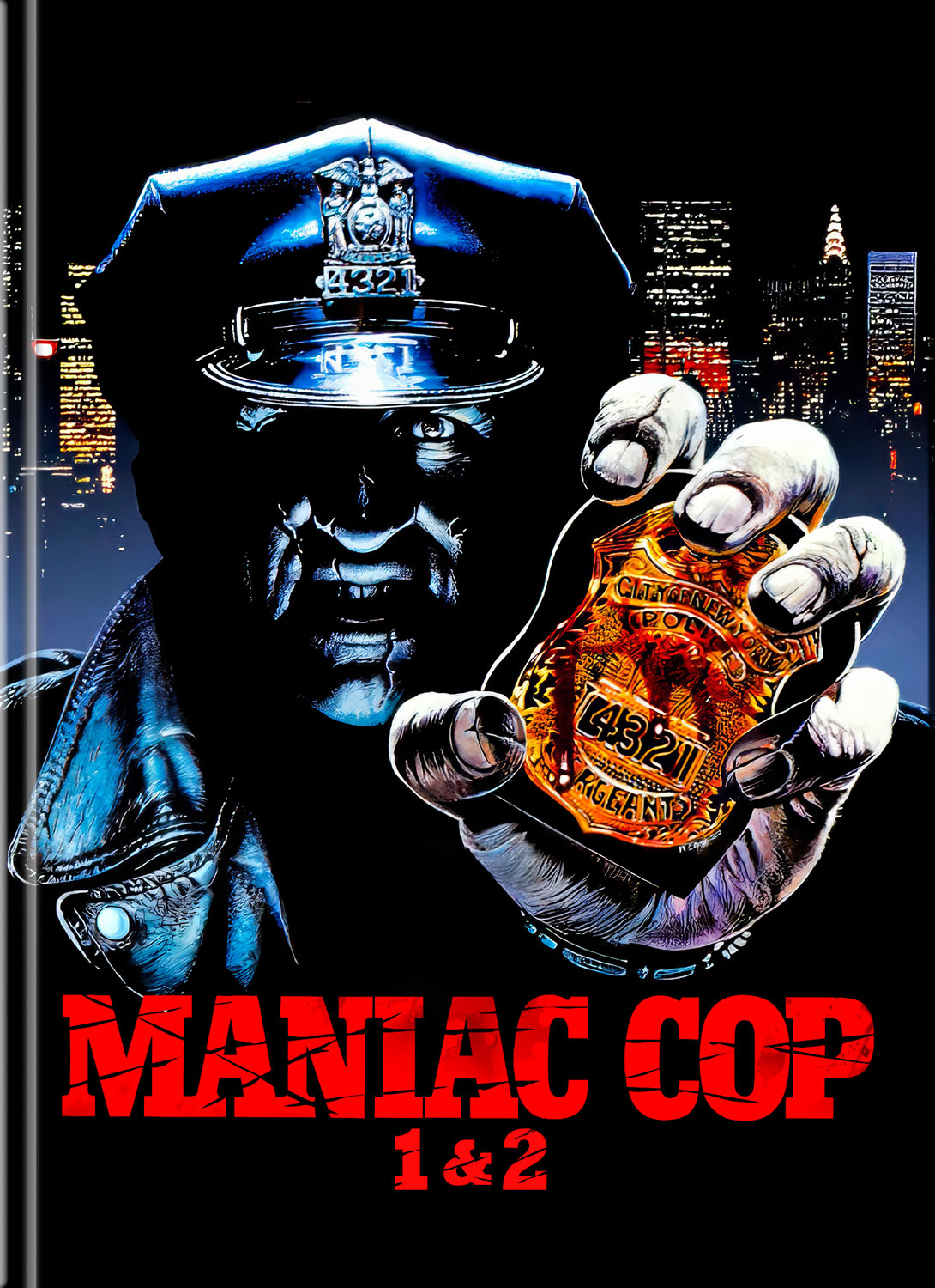 MANIAC COP 1&2 (4K UHDs+Blu-Ray) (4Discs) - Cover A - Mediabook - Limited 300 Edition - Uncut