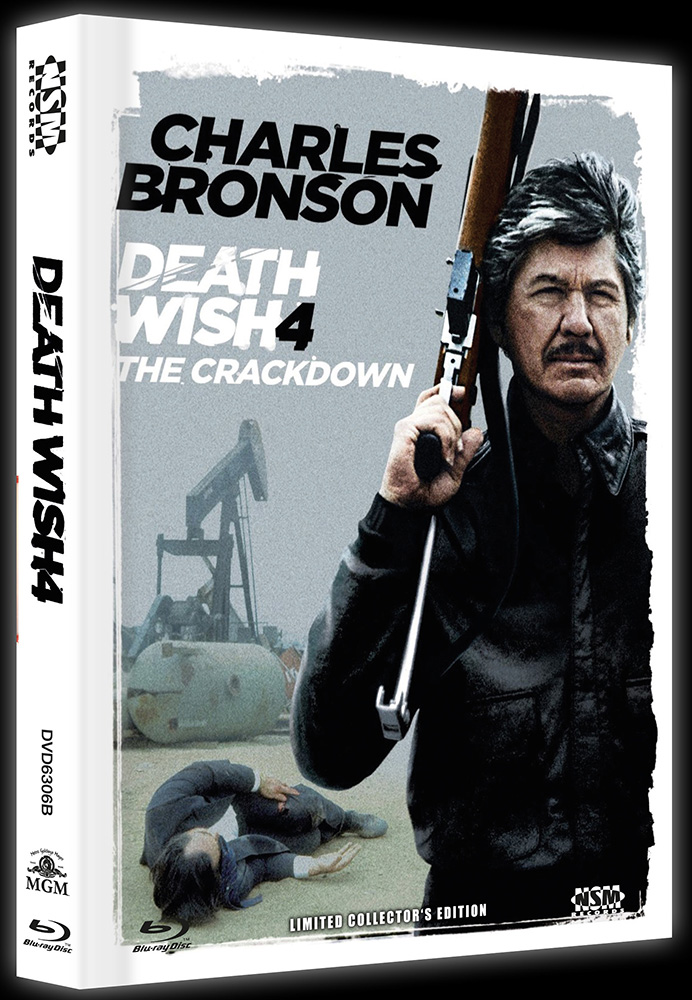 DEATH WISH 4 - DAS WEISSE IM AUGE (Blu-Ray+DVD) - Cover B - Mediabook - Uncut - Limited 777 Edition