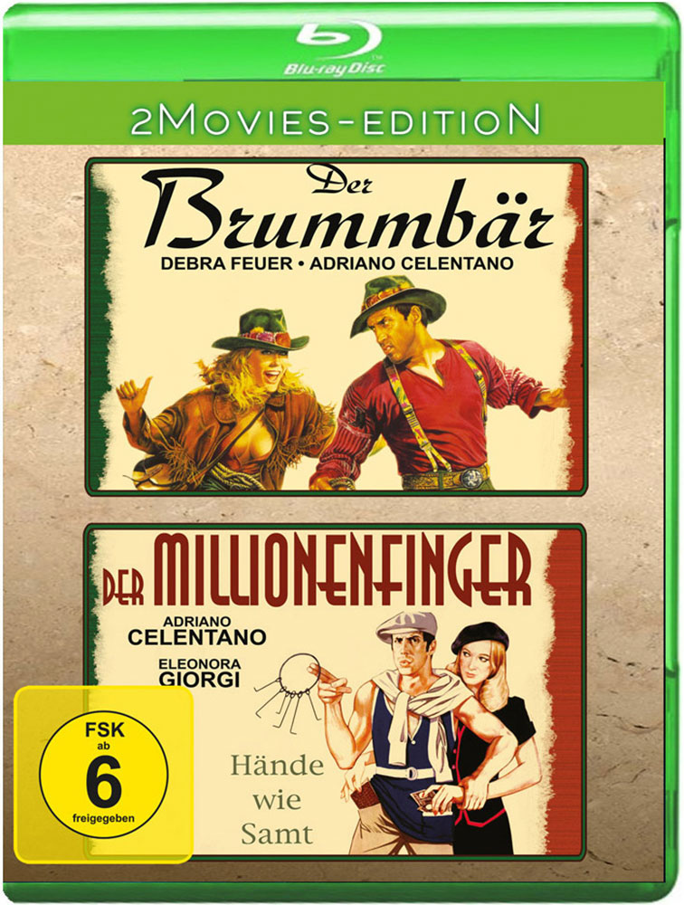 Adriano Celentano - DER BRUMMBÄR / DER MILLIONENFINGER (Blu-Ray) - 2 Movies-Edition