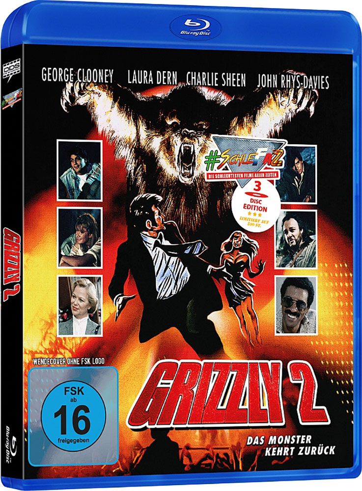 GRIZZLY 2 (Blu-Ray+2DVD) - Cover B - inkl. SchleFaZ Fassung & Workprint
