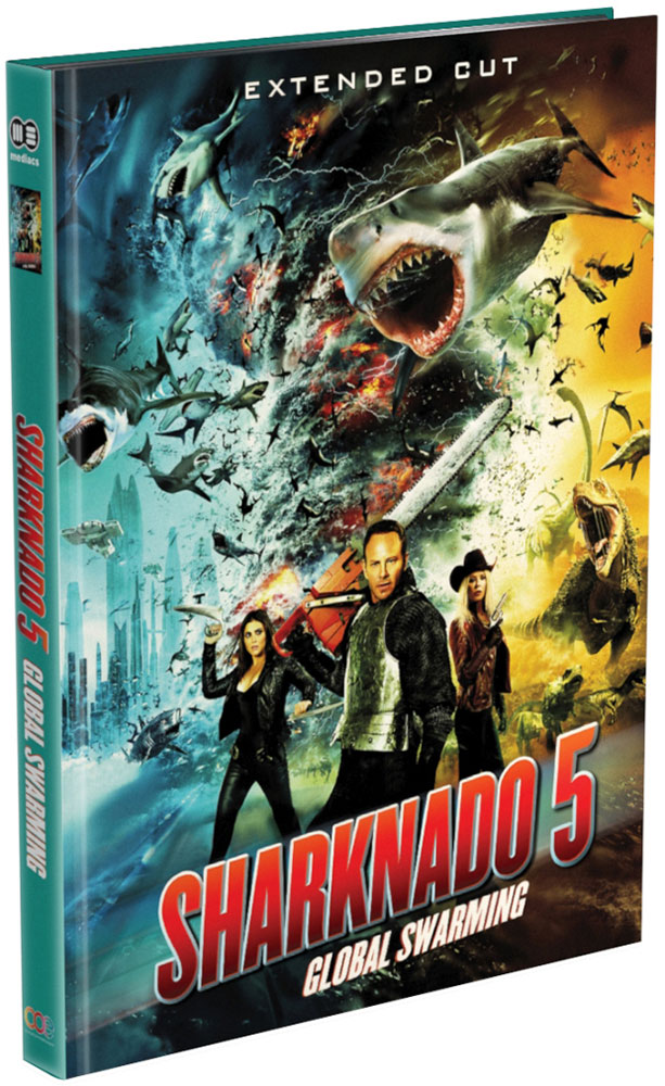 SHARKNADO 5 - GLOBAL SWARMING (Blu-Ray+DVD) - Mediabook - Extended Cut - Limited 999 Edition