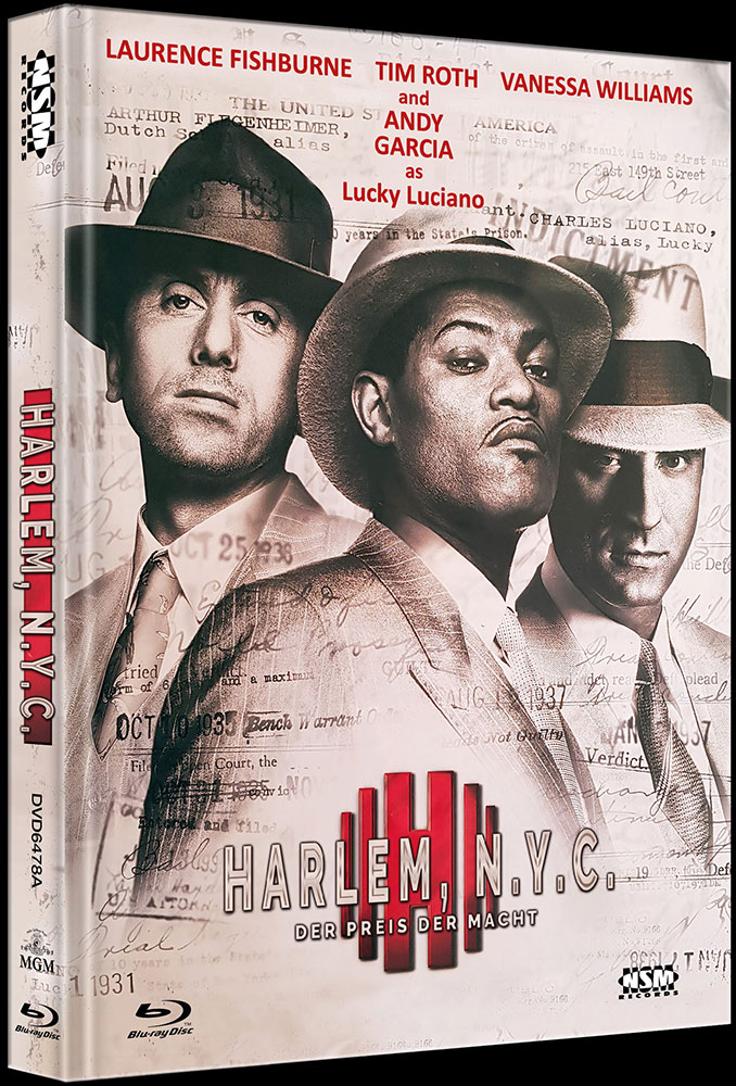HARLEM, N.Y.C. - DER PREIS DER MACHT (Blu-Ray+DVD) - Cover A - Mediabook - Limited 333 Edition HARLEM, N.Y.C. - DER PREIS DER MACHT (Blu-Ray+DVD) - Cover A - Mediabook - Limited 333 Edition