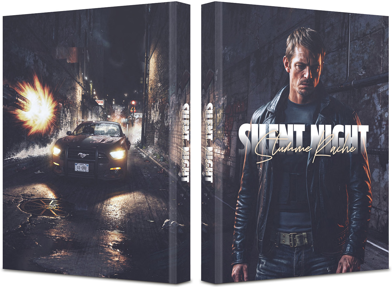 SILENT NIGHT - STUMME RACHE (4K UHD+Blu-Ray) - Cover W - Mediabook (Wattiert) - Limited 222 Edition