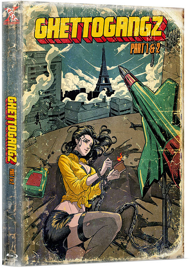 GHETTOGANGZ 1&2 (Blu-Ray) (2Discs) - Cover B - Mediabook (Wattiert) - Limited 222 Edition