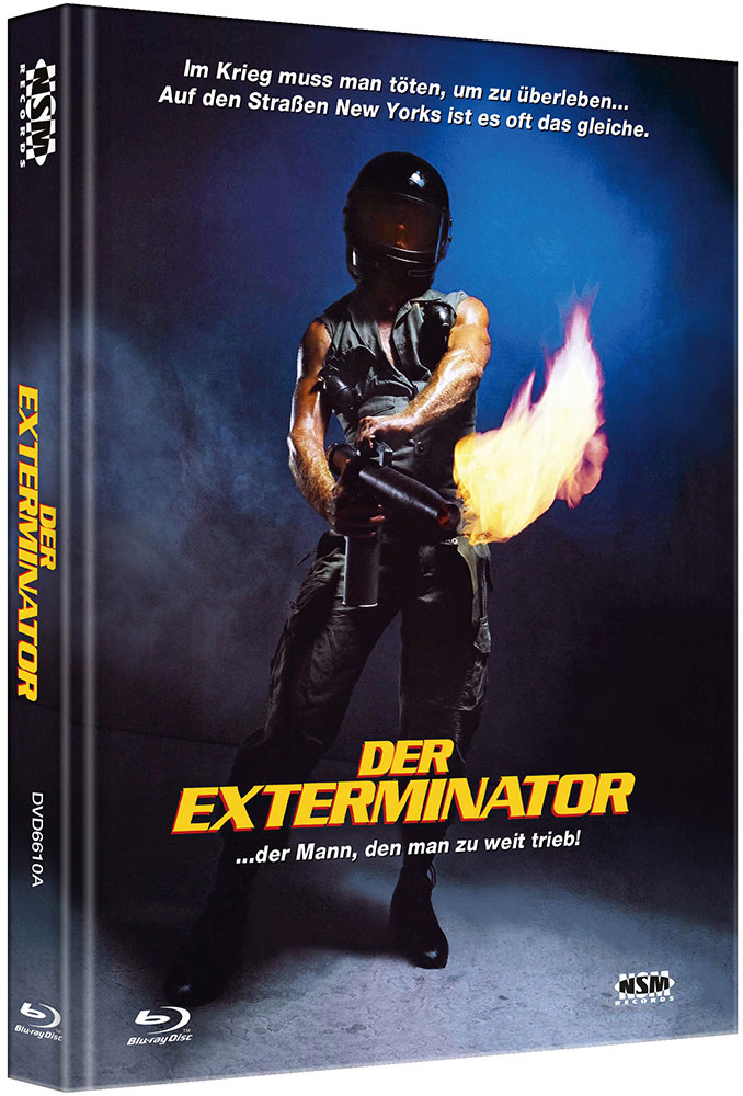 EXTERMINATOR 1 (Blu-Ray+DVD) - Cover A - Mediabook - Limited 333 Edition - Remastered - Uncut
