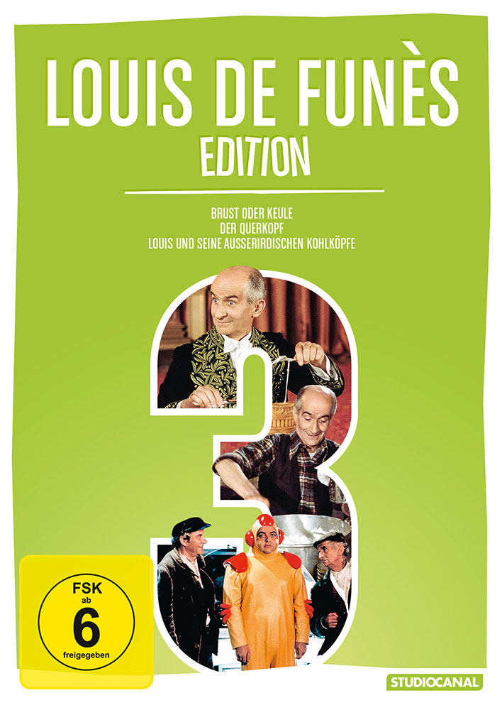 LOUIS DES FUNES EDITION 3 (3DVD) (Querkopf, Brust oder Keule & Außerirdische Kohlköpfe)
