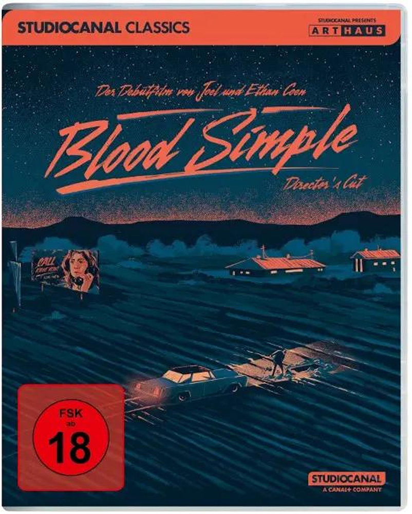 BLOOD SIMPLE (Blu-Ray) - Directors Cut - 4K-Remastered