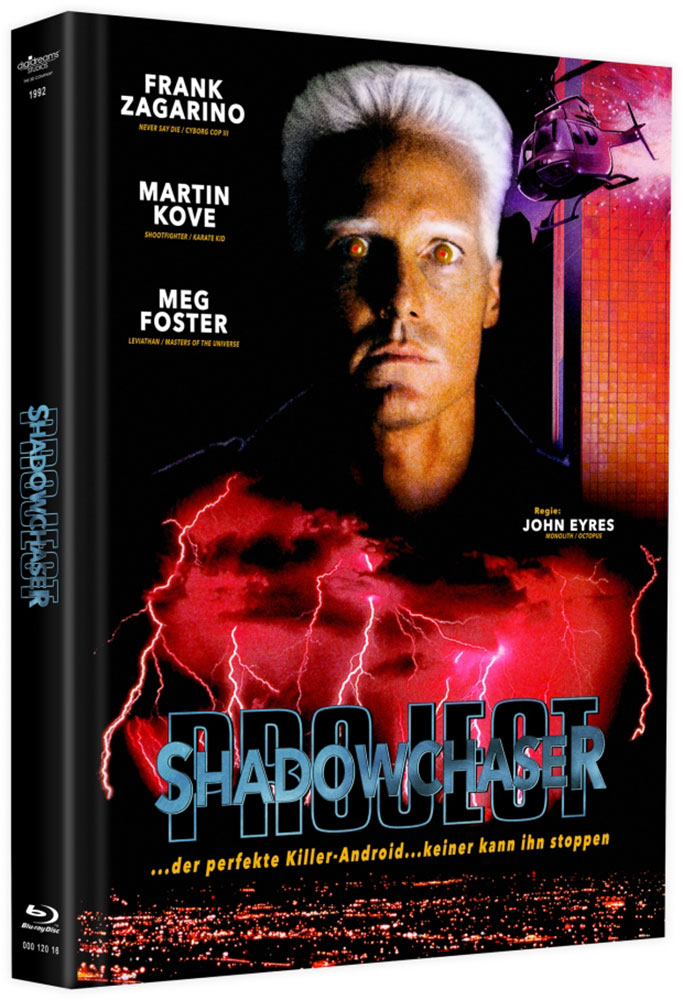 PROJECT SHADOWCHASER (Blu-Ray+DVD) - Mediabook - Limited 500 Edition