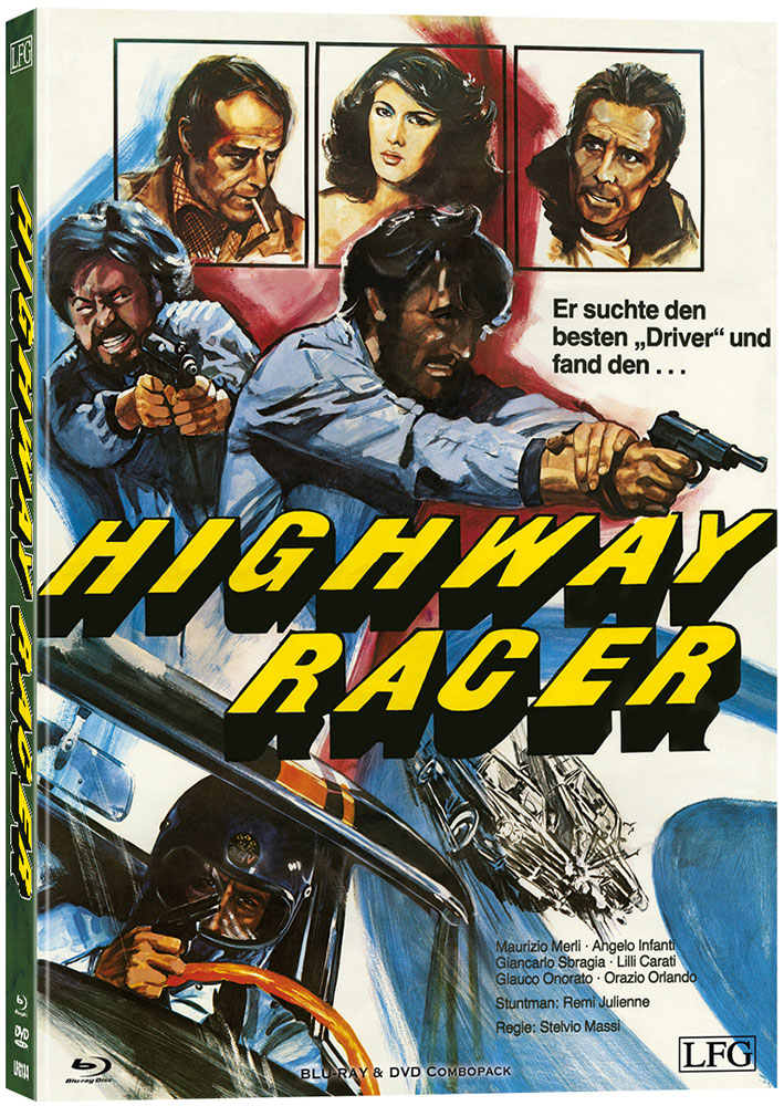 HIGHWAY RACER (POLIZIOTTO SPRINT) (Blu-Ray+DVD) - Cover B - Mediabook - Limited 250 Edition