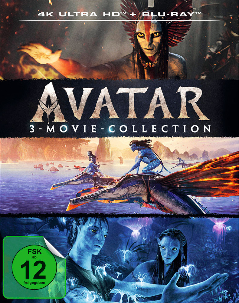 AVATAR 3-MOVIE-COLLECTION (4 UHD+Blu-Ray) (6Discs)