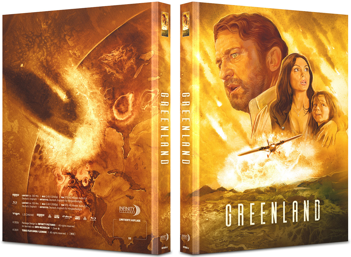 GREENLAND (4K UHD+Blu-Ray) - Cover A - Mediabook - Limited 111 Edition