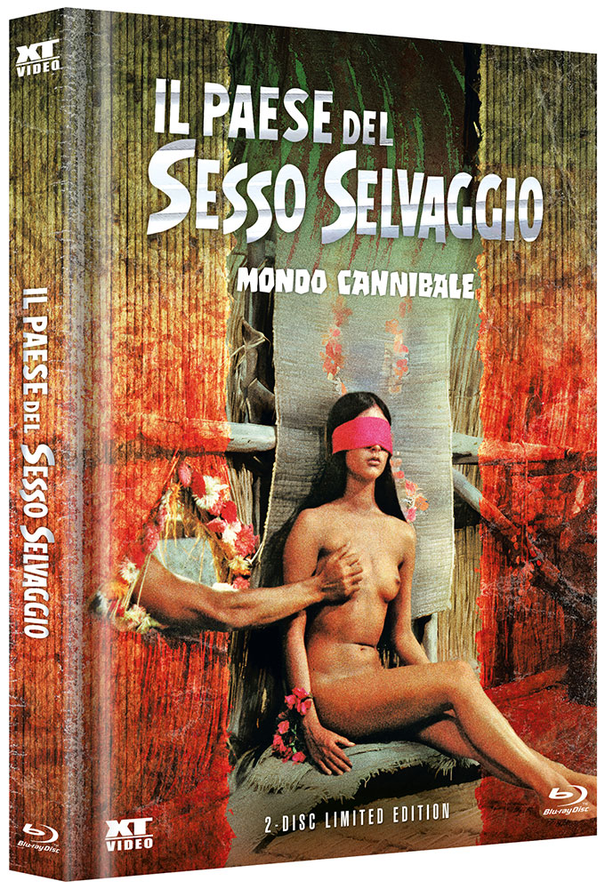 MONDO CANNIBALE (IL PAESE DEL SESSO SEVAGGIO) (Blu-Ray+DVD) - Cover 1 - Mediabook (Wattiert) - Limited 666 Edition