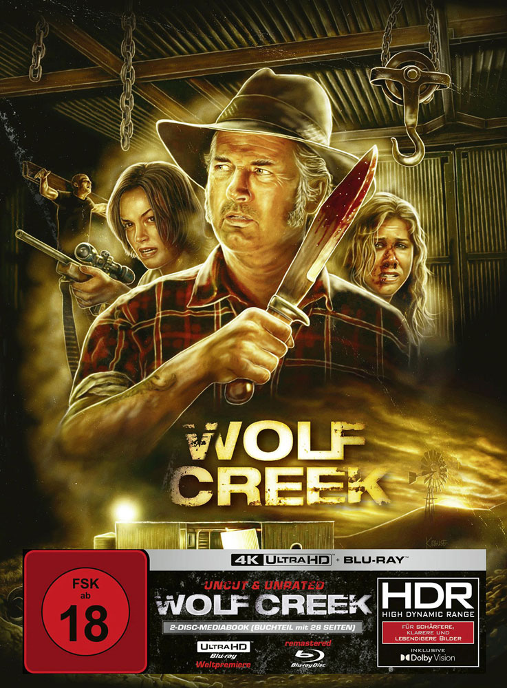 WOLF CREEK (4K UHD+Blu-Ray) - Cover F - Mediabook - Limited 777 Edition - Unrated