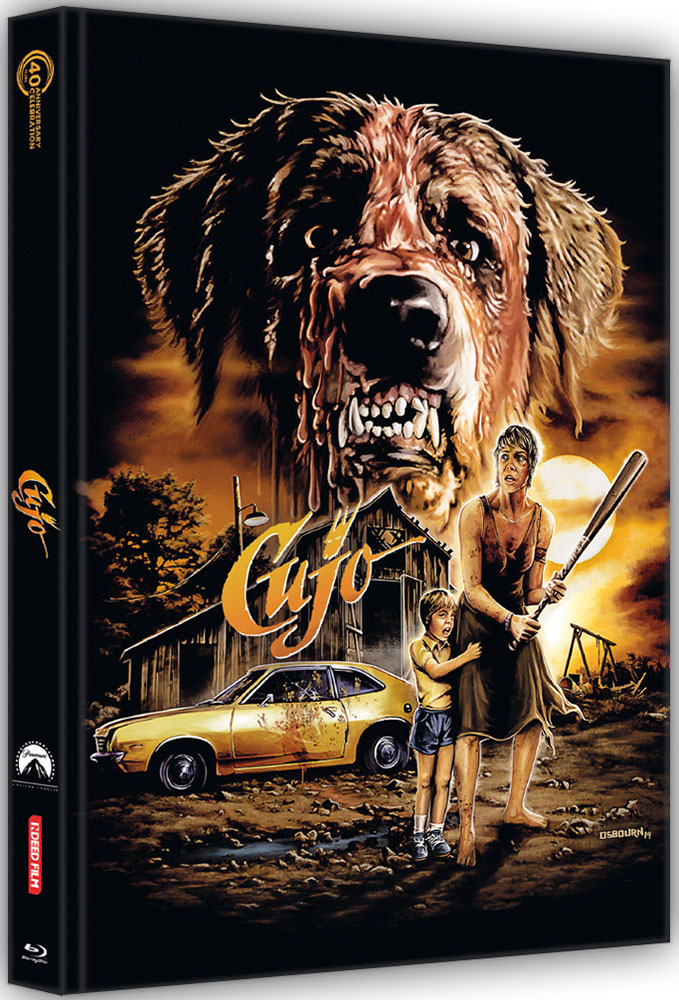 Stephen Kings CUJO (Blu-Ray) (2Discs) - Cover A - Mediabook (Wattiert) - Limited 333 Edition - Kinofassung & Directors Cut - Uncut