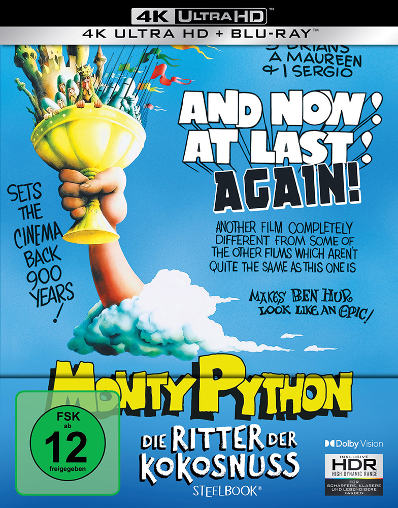 MONTY PYTHON - DIE RITTER DER KOKOSNUSS (4K Ultra HD+Blu-Ray) - Limited SteelBook Edition